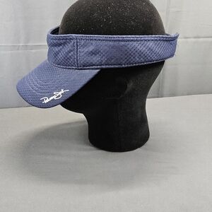 PANAMA JACK Visor Blue Adjustable Strap Back Wicking Sun Shade Unisex Beach Golf